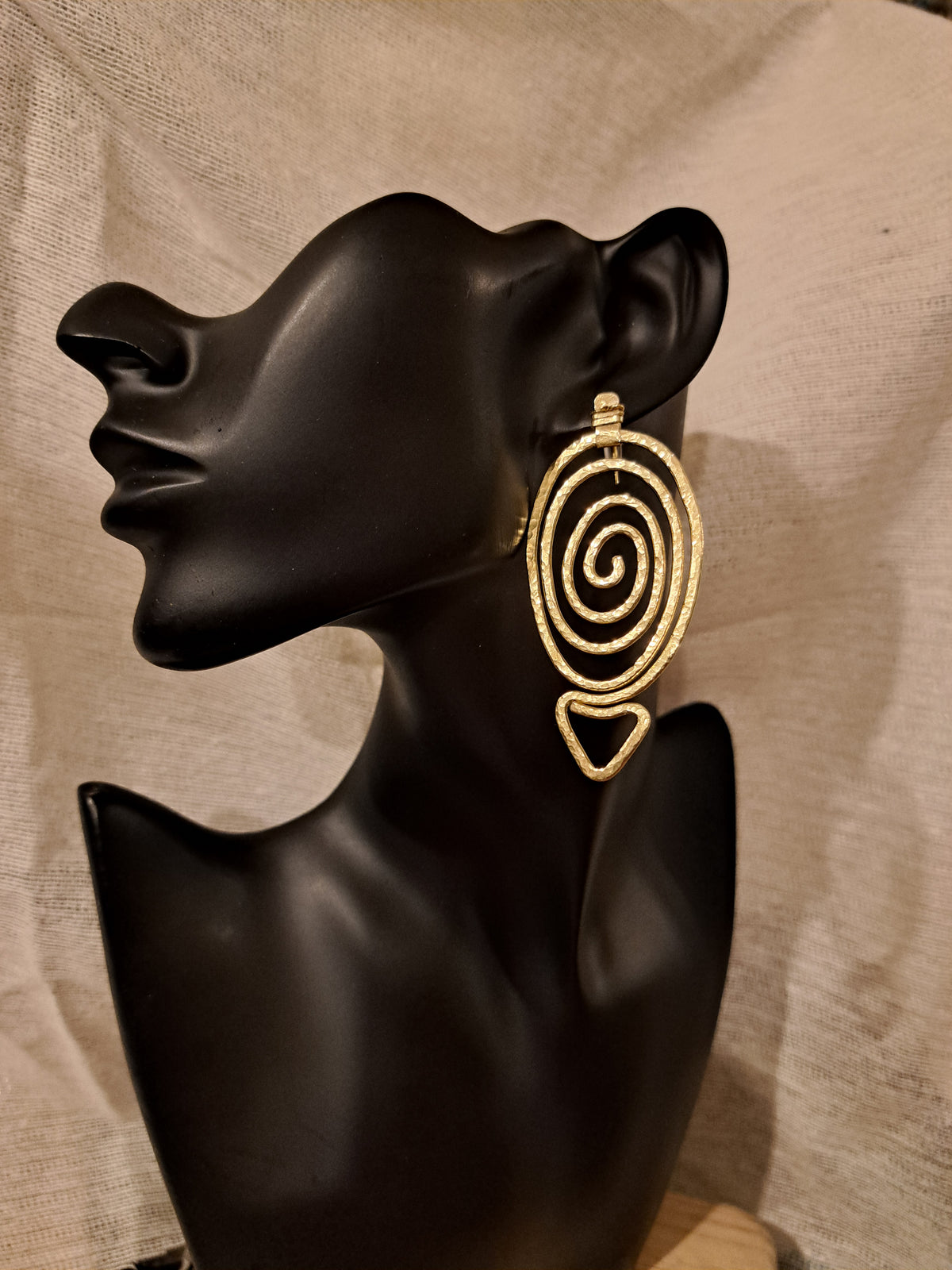 Shape Shifter Inspired by Anasha Dreams | Brass Cold Forged Stud Earrings