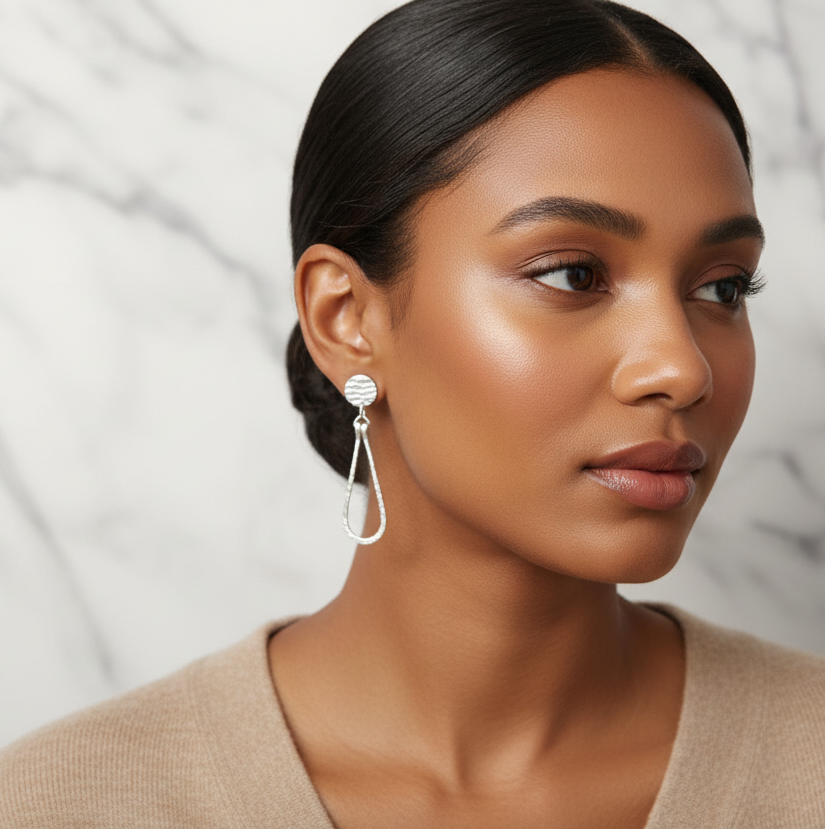 Never Forget| Sterling Silver and Stainless Steel Earring