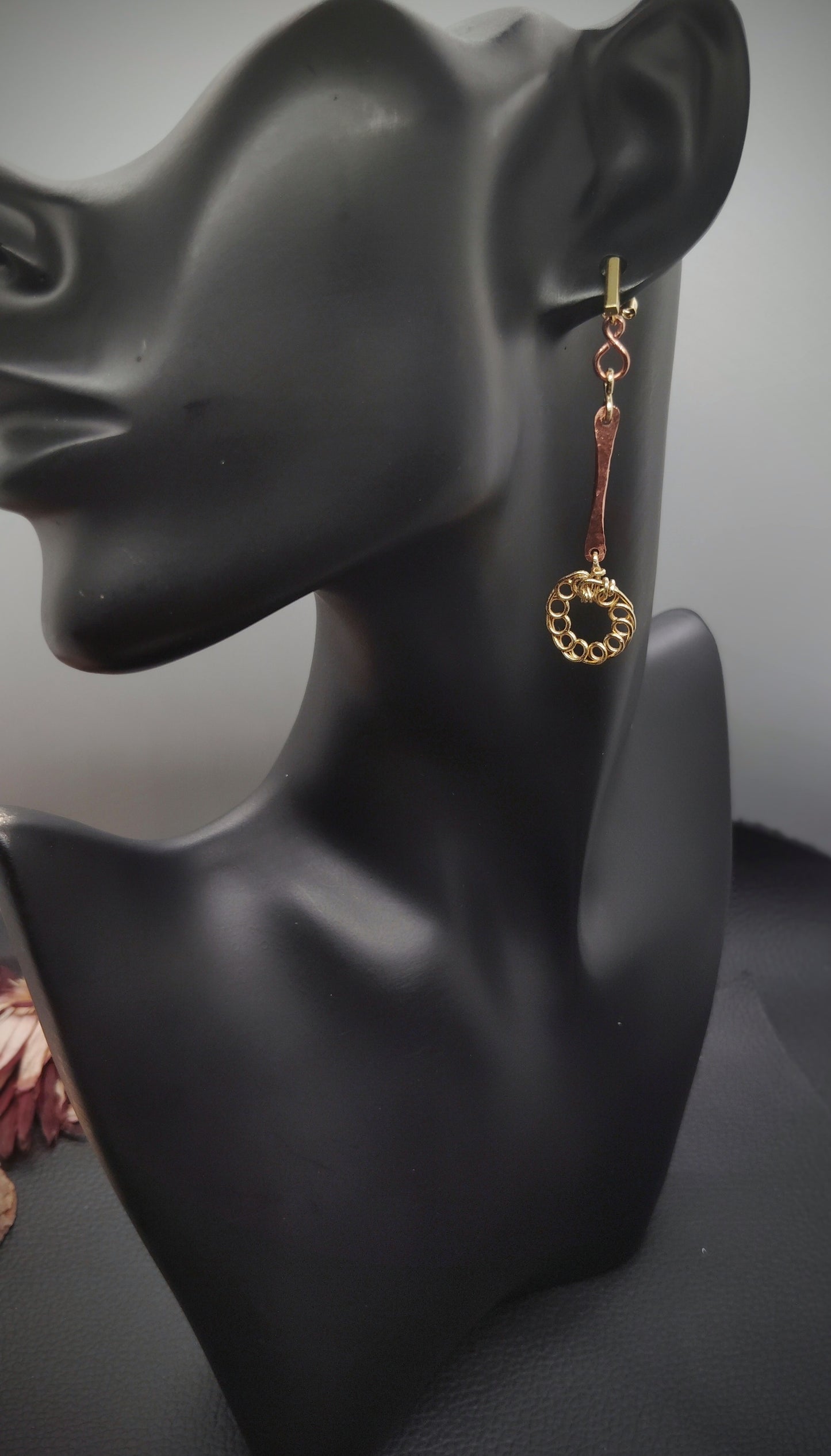 Harmonic Circle Mandala Drop Earrings