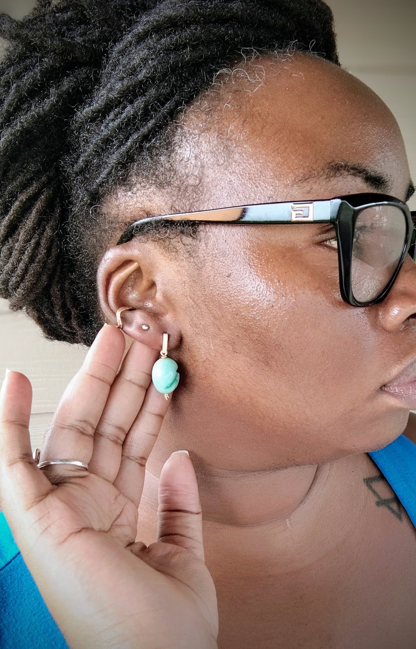 Amazonite Stud