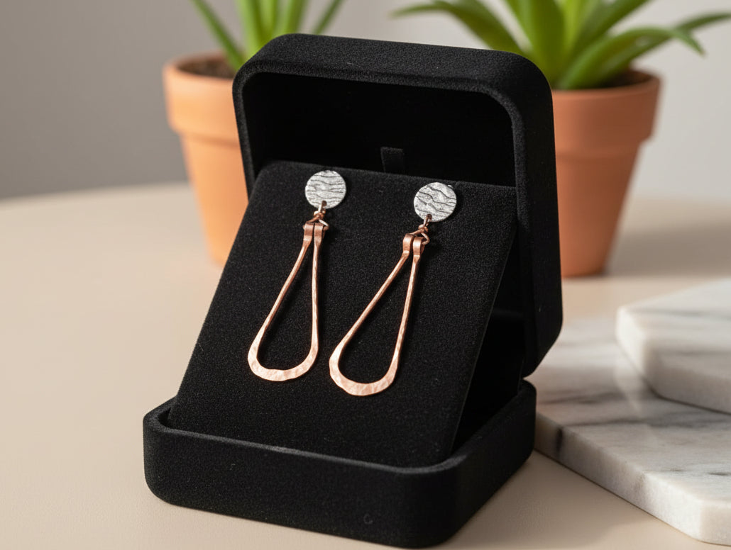 Never Forget| Copper and Stainless Steel Earring