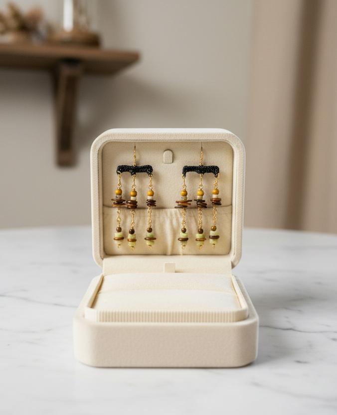 The Harmonious Trinity| Dangle Earrings