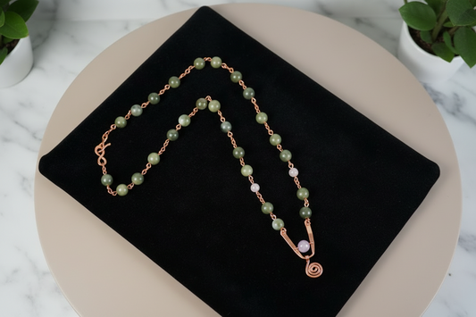 The Grid Of Becoming| Jade and Lepidolite