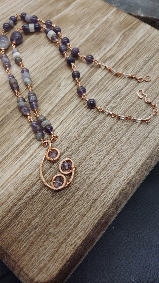 The Mind, The Body, The Spirit - Amethyst Necklace